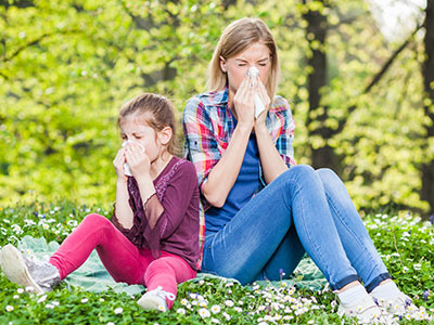 Mother and Daughter with Allergies - Ear, Nose, Throat and Allergy Specialists Mother and Daughter with Allergies